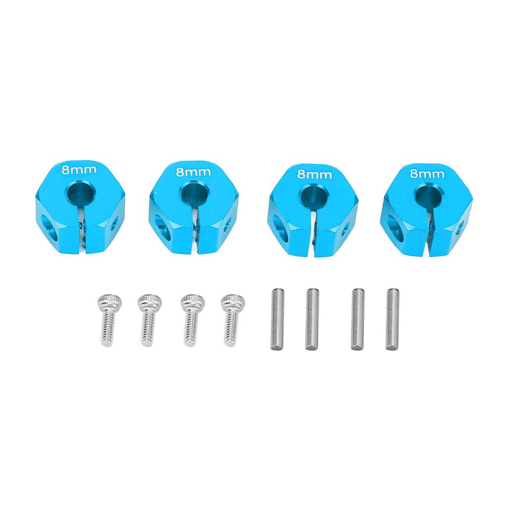 Hex Wheel Hub Adapter 8MM Thickness Aluminum Alloy Long Lasting 4.0mm Hole for SCX10 CC01 WRAITH 900