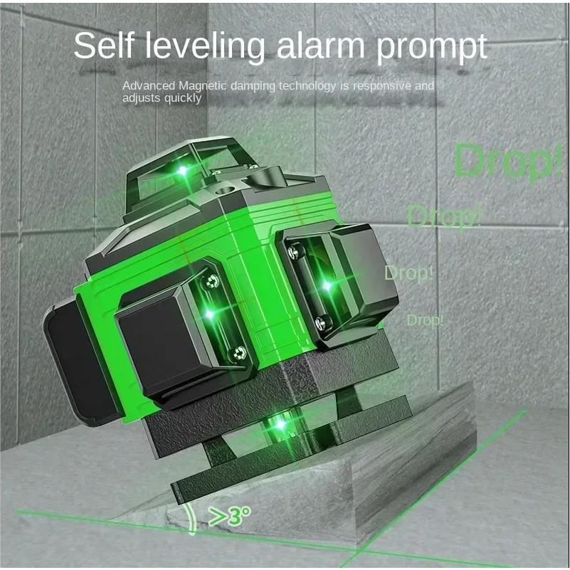 8/12/16 Lines Indoor/Outdoor Professional Green Lines Laser Level High-precision Automatic Self-Leveling Measuring Tools