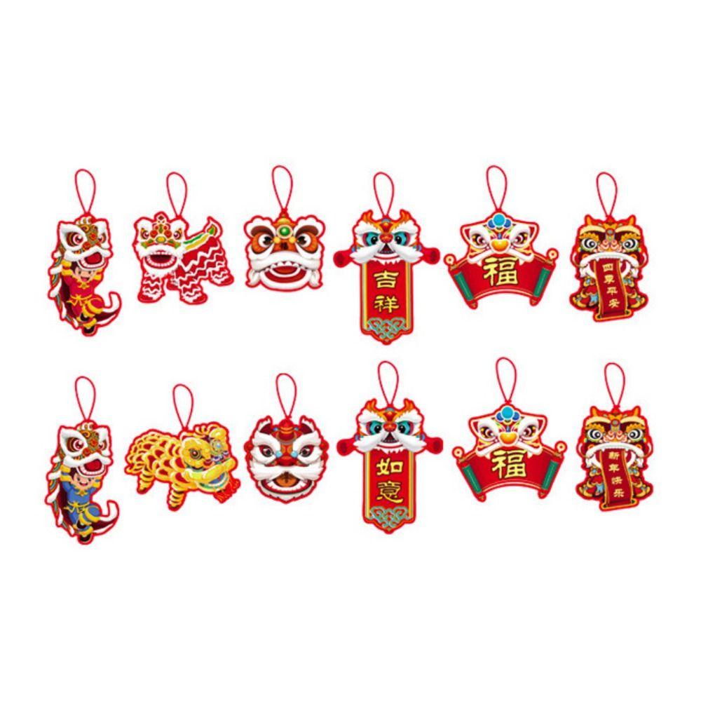 12pcs/set Hangable New Year Bonsai Hanging Tag Decorative Fortune Tree Small Pendants  Christmas