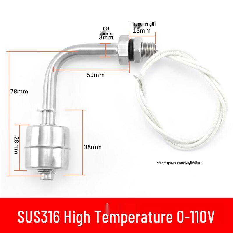 

SUS316 High-Temp Side-Mounted Float Switch
