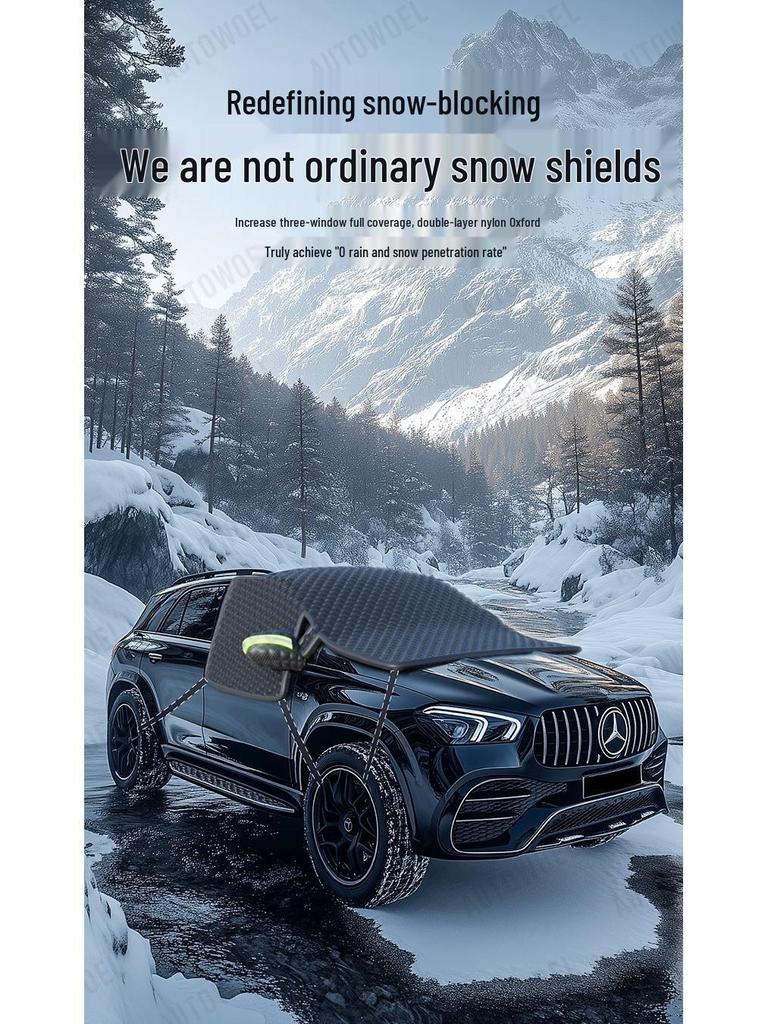 Extra Große Doppelseitige Oxford Schneedecke: Frostschutzmittel, Frostschutz für Autoscheibe - Winterfest.