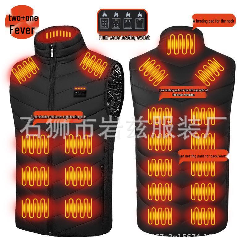 USB Elektrisch Beheizte Weste für Herbst/Winter - Intelligente, Konstante Temperatur Heizkleidung