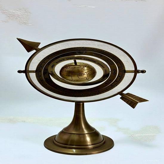 Brass Armillary Globe Celestial Desk Decor