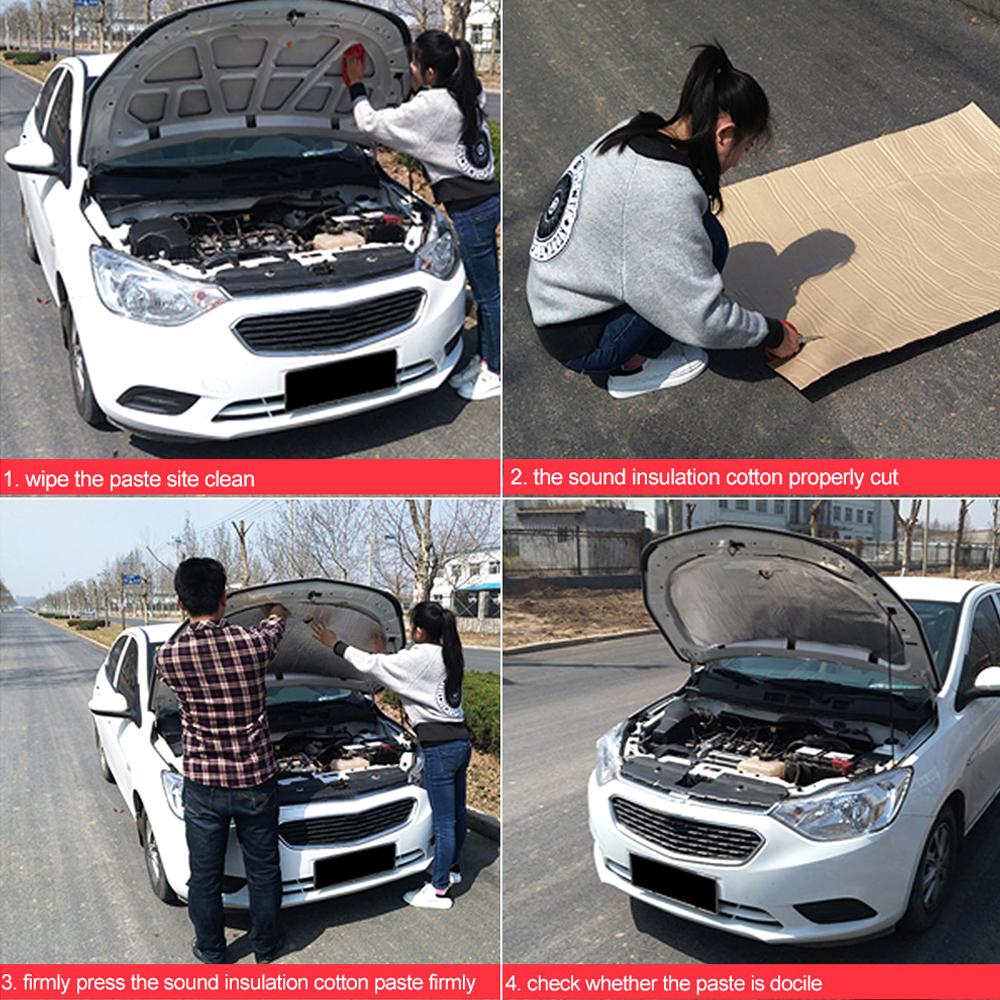 Sound Deadening Mat Car Firewall Sound Deadener Heat Shield Insulation Audio Noise Insulator Deadening Pad 7mm