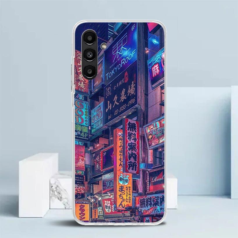Anime Aesthetic Scenery Cover for Samsung Galaxy A17 A37 A57 A16 A26 A36 A56 A15 A14 A55 Phone Case A13 A53 A25 A35 A24 A34 A23