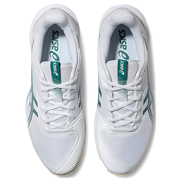 Asics Solution Speed FF 3 Comfortable Breathable Low Top Tennis Shoes Men Sneakers White Green 1041A498-100