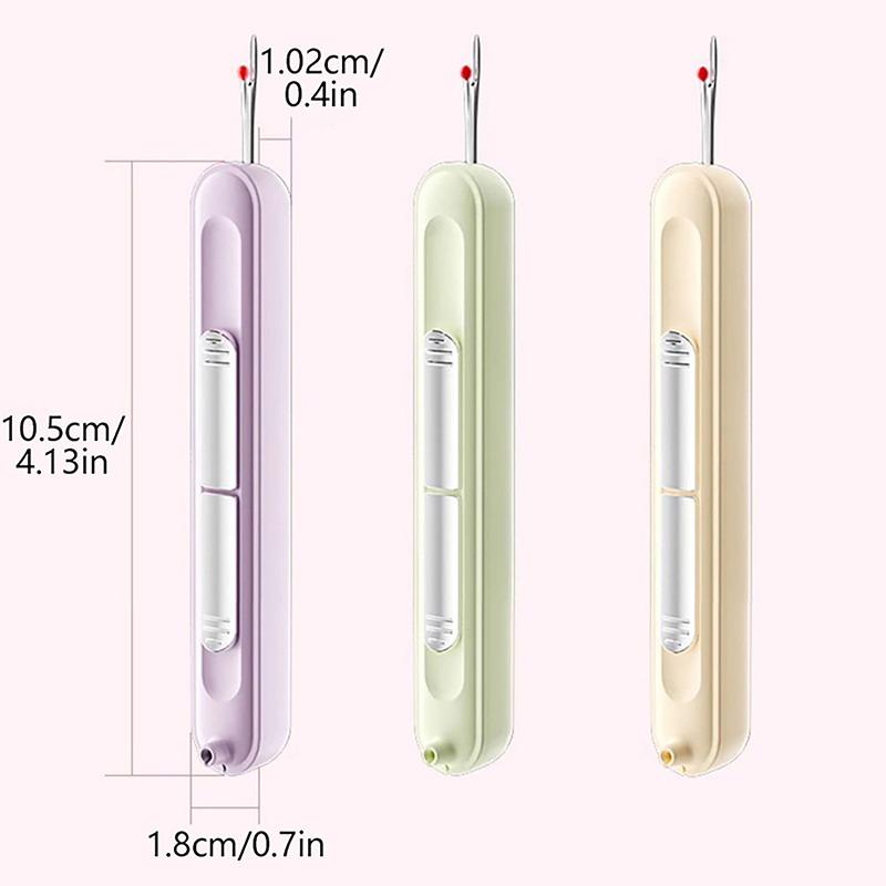 Dual Use Needle Threader Seam Ripper Multifunctional Sewing Thread Remover Tool for Beginners Tailors Home Sewing Projects