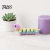 Miniature Dachshund Statue 3D Printed Figurine, Articulated Dog Fidget Toy, Puppy Collectible PLA Figurine Figure with Movable Joints, Desktop
