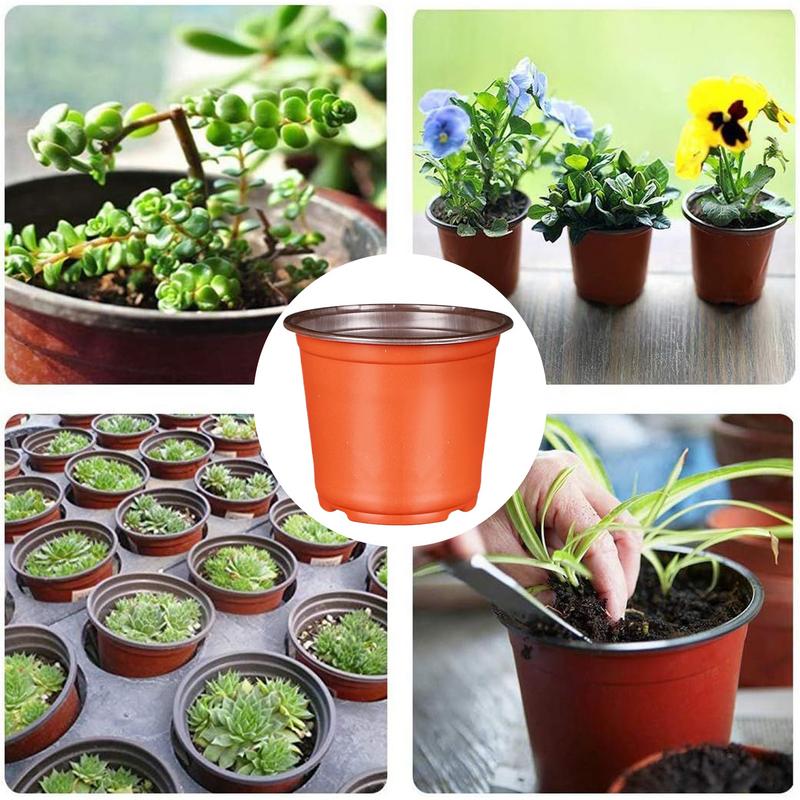 100pcs 10cm Seeding Nursery Pot Soft Plant Nursery Pots Flowerpot Plastic Grow Box Home Garden Planting Accessories