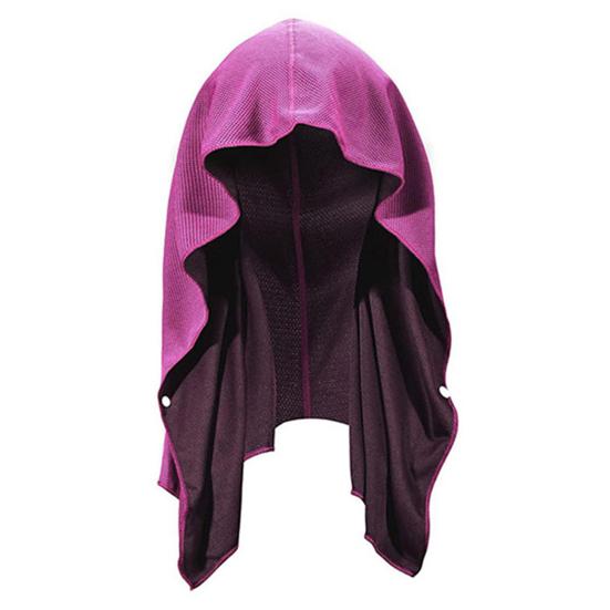 

Cooling Hoodie Towel for Neck And Face Instant Cooling Towel Set Sun Protection Breathable Soft Sports Towel for Hot Weather розы красного