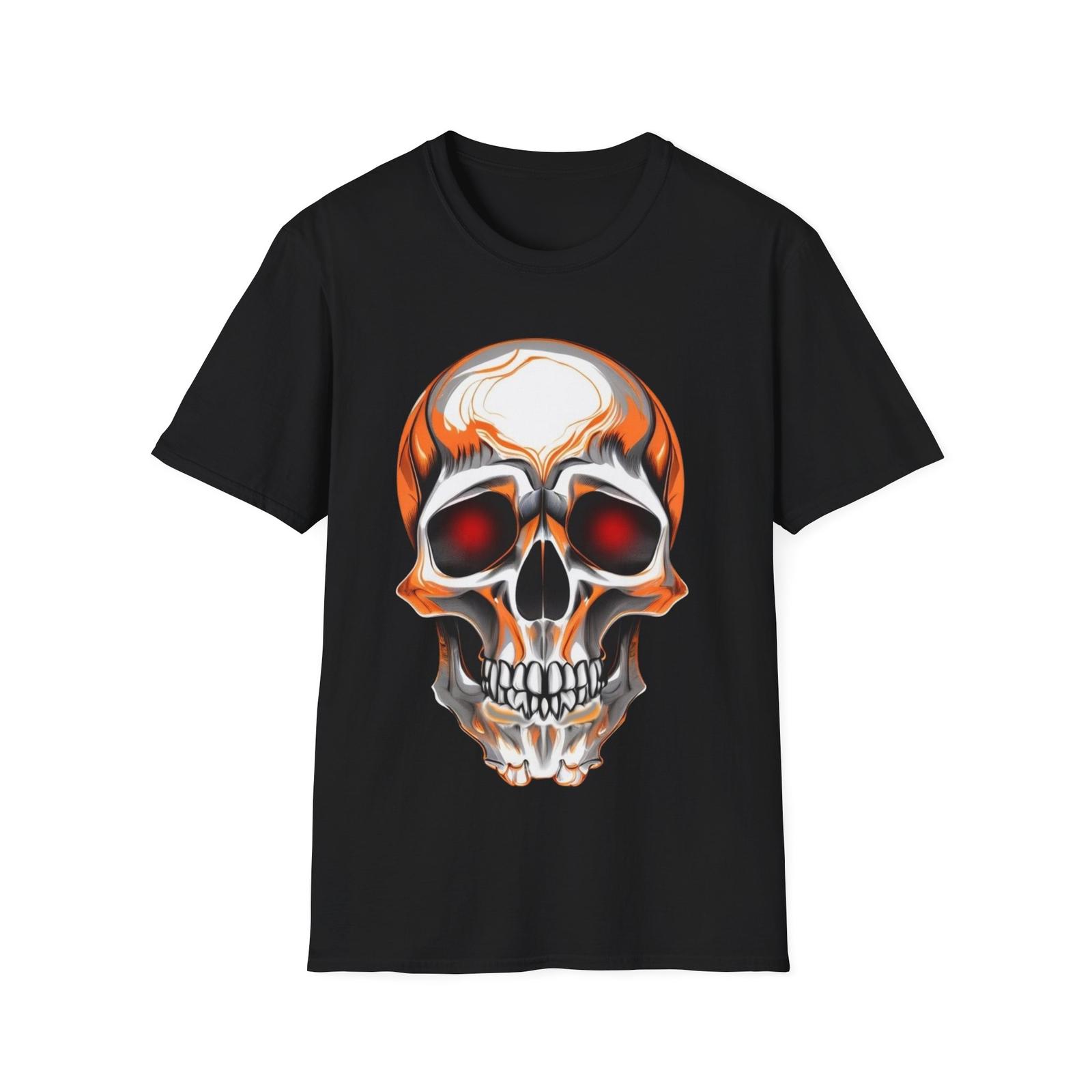 Unisex Softstyle T-Shirt : Halloween skull S