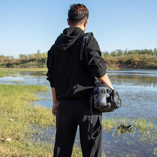 Rybářská ledvinka velkokapacitní design s více kapsami odolná rybářská ledvinka odolná proti opotřebení