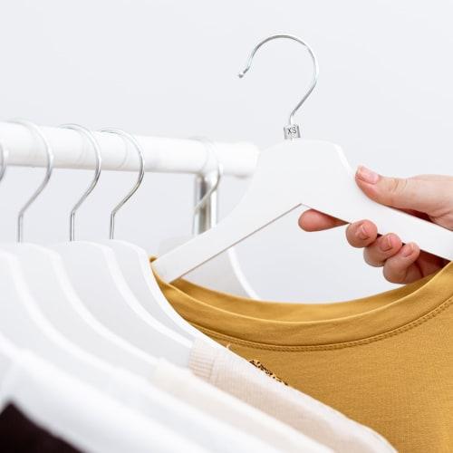 uxcell XS Size Tags, 160 Pieces, 3.5mm Rod Clothes Hanger Markers, Compatible with Hanger Clips, Color-Coded Labels for Clothes Hangers, Clear