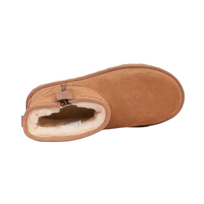 UGG Thermal Cushioning Slip Resistant Short Snow Boots Women's Chestnut Sneakers 1151230CHE