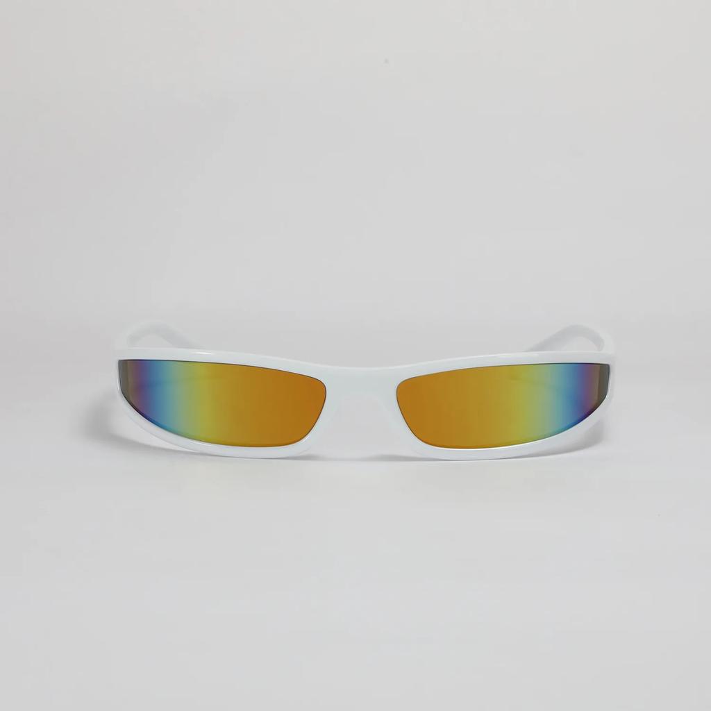 New SunGglasses Y2K Future Style Narrow Frame Sun Glasses Women Personality Trend Fashion Colorful Eyewear Man