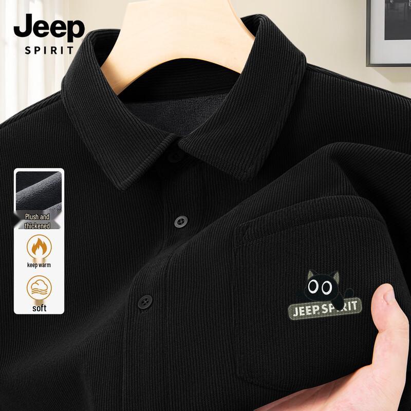 Мужская ретро вельветовая повседневная рубашка-куртка JEEP SPIRIT 2XL