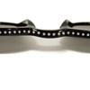 Used 9921 Studded Wellington Shoes SL28 037 7968 Clear Black Silver Logo Black Unisex from Japan AUTHENTIC