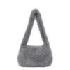 New autumn and winter plush bag women's large-capacity commuter bag college student fluffy casual shoulder tote bag