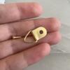 100Pcs Photo Frame Hook Accessories Triangle Hanging Ring Hardware Hanging Buckle Picture Frame Medium Ring Screw Golden Triangle Hook