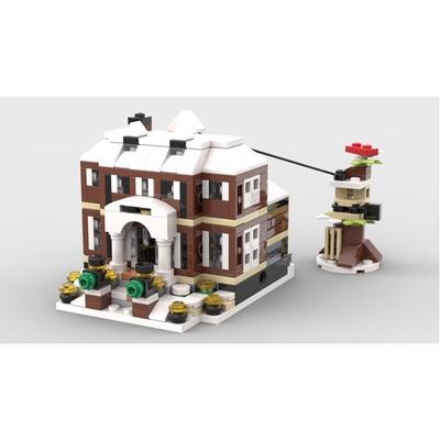 Building Block Compatible With 125387 Mini Ghost Home Small Particle Mini Street View Building Series Assembly