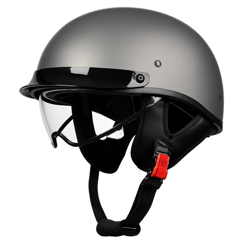 High Quality Motorcycle Helmets ABS Material Half Face Helmets Cycling Motorcycle Helmet Detachable Cotton Lining Wholesale