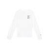 Nike Swoosh Casual Sport Round Neck Long Sleeve T-Shirt Men Tops White DB6156-100
