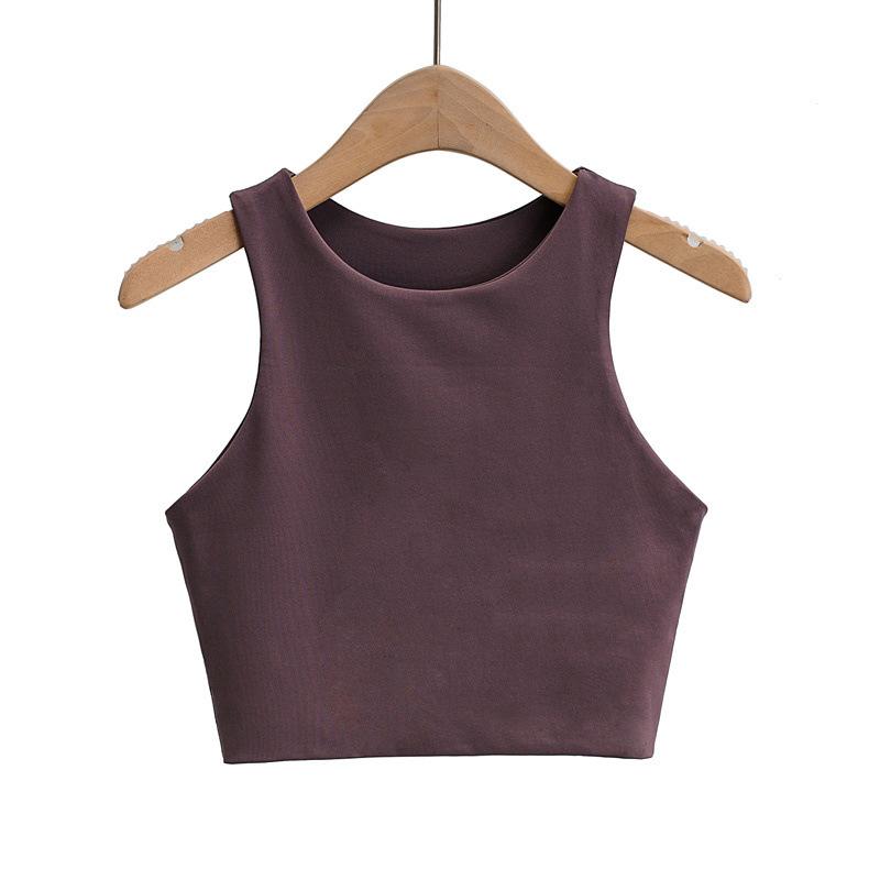 Sexy Casual Women Short Vest Sling Navel Camis Summer Tank Tops Solid Bottoming Crop Tops 2024 New Ladies Shirt Double Vests 0316-4