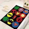 1 peça Tapete de Área Marvel Vingadores Super Heróis, Tapete de Chão Antiderrapante, Design de Personagens de Desenho Animado, Veludo Macio, Decoração de Quarto, Lavável