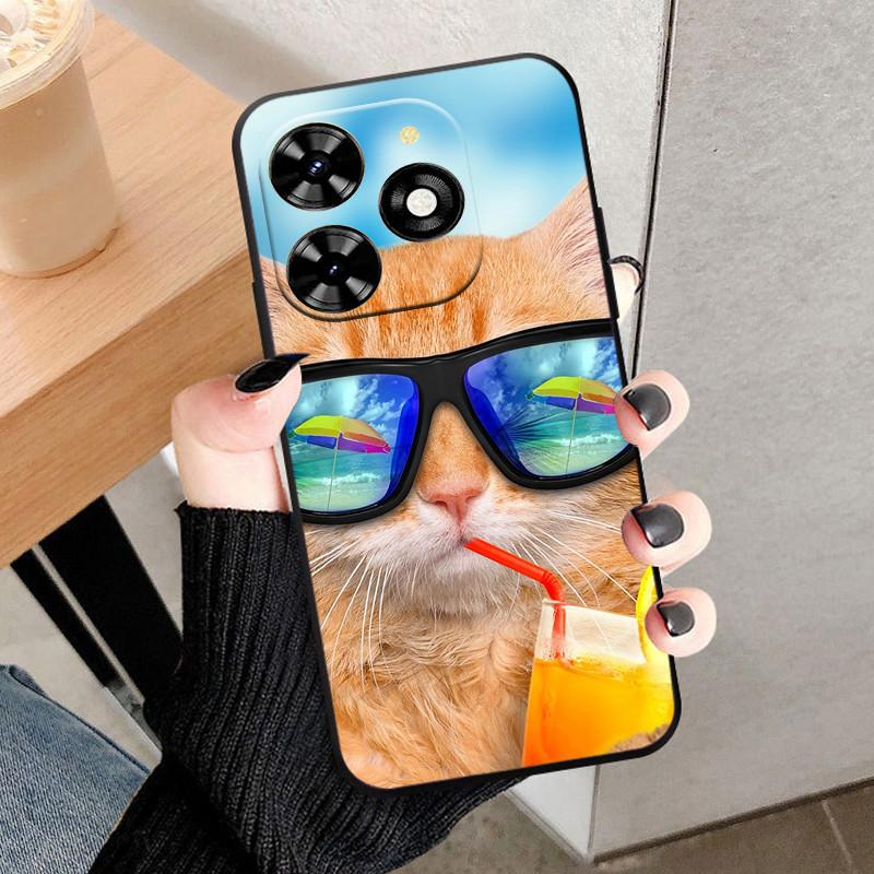 Pro pouzdro Infinix Hot 40 Pro 40i Černé Měkký Silikon TPU Ochranný Kryt Telefonu Pro Infinix Hot 40i Fundas Shell Hot40 Pro Coque