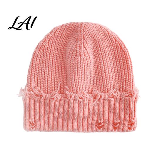 Soft Polyester Skull Cap Winter Knit Hat for Men Women Chunky Snow Cap Lightweight Warm Thermal Knitted Hats Unisex Slouchy Caps Outdoor Commuting