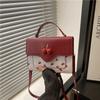 Autumn New Trendy Niche Messenger Bag Beautiful Small Square Bag Niche Texture Fashion Handbag Women