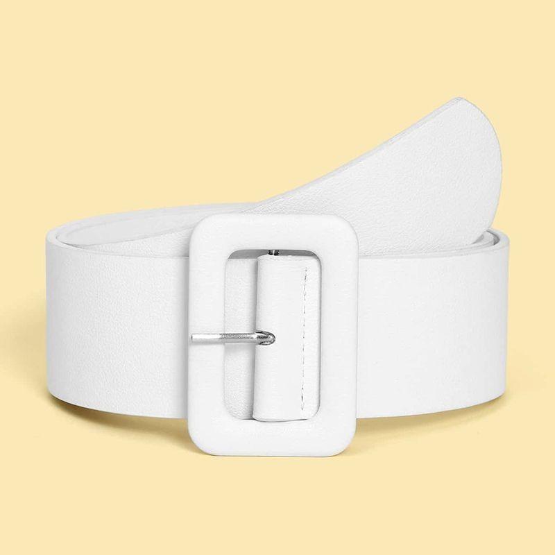 Wide Pu Chic Waist Belt For Women With Buckle Ideal For Flattering Dress Styles
