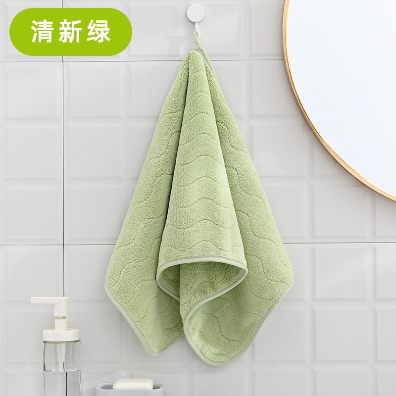Towel New Coral Fleece Water Pattern Large Bath Towel Soft Absorbent Home Household Adult Face Towel