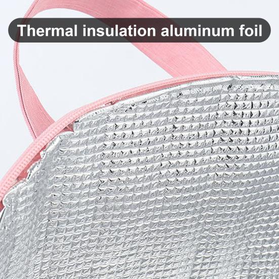 Torba do przechowywania Wielokrotnego użytku Ekologiczna Dwukierunkowy zamek błyskawiczny Lunch Box dla Dziewczynek Uroczy izolowany Bento Bag Lunchbox Bag