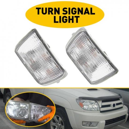 Для Toyota 4Runner 2003-2005 Прозрачные бамперные огни Сигнальные парковочные фонари Левый+Правый