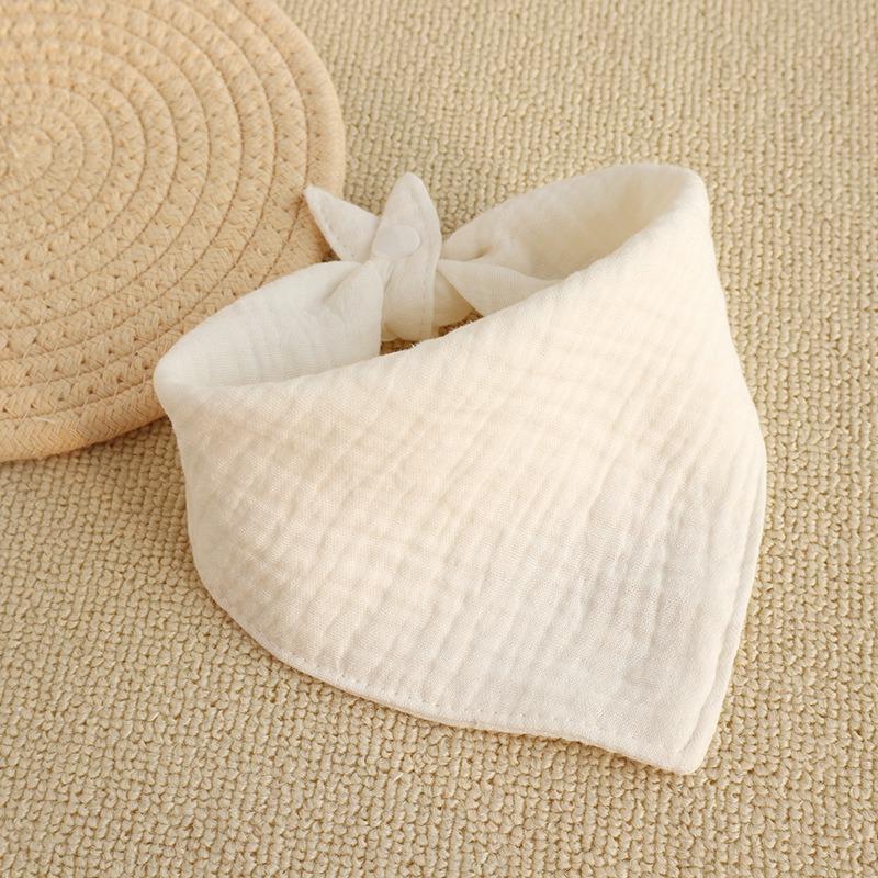 Effen Kleur Gekreukelde Muslin Katoenen Baby Slab - Pasgeboren Spuugvrij & Ademend