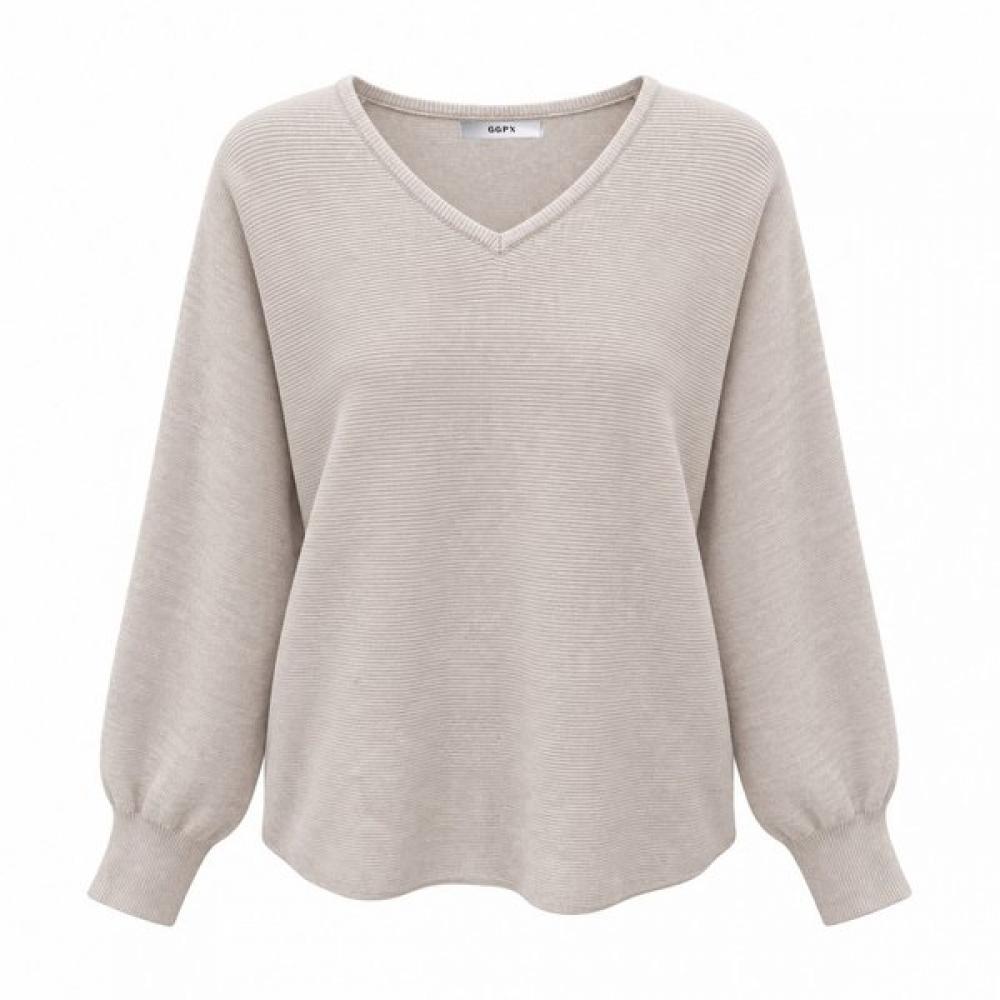 Ggpx New York V Neck Puff Knit Gq9kp017f