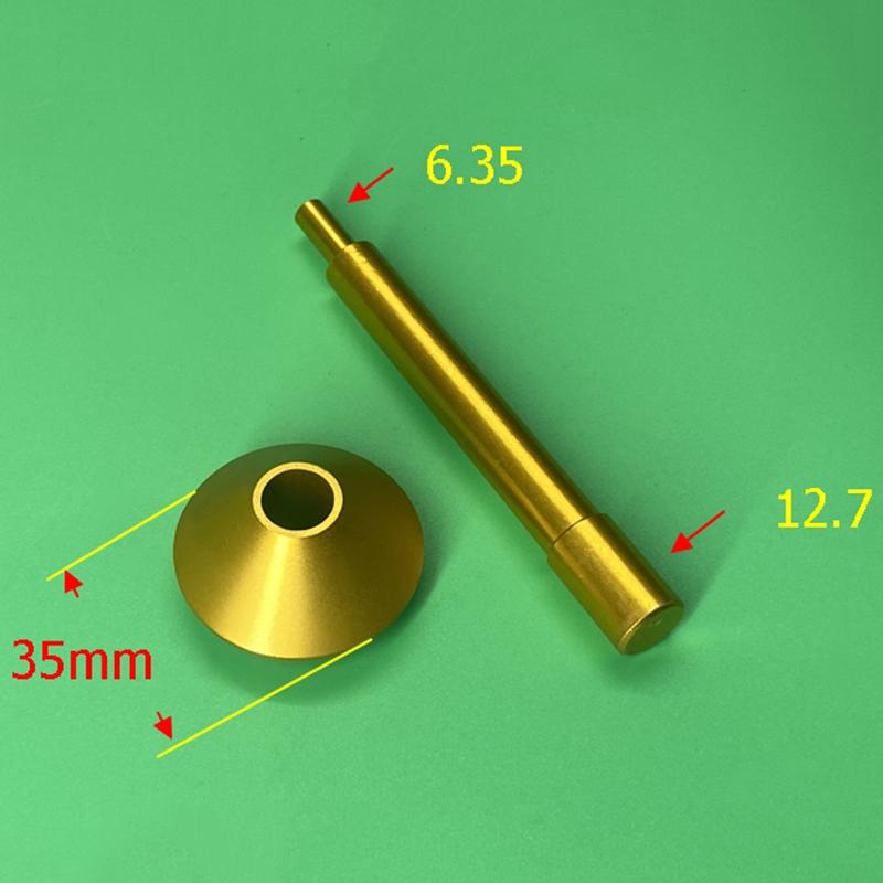 

1Pc Router Subbase Centering Pin and Cone Aluminum Alloy Woodworking Tool Gold жовтий