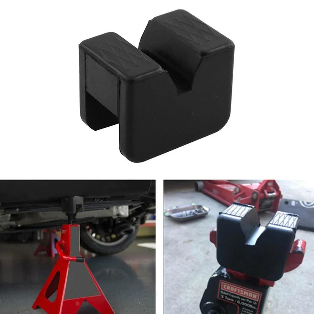 Different Types Car Lift Jack Stand Rubber Pads Black Rubber Slotted Floor Jack Pad Frame Rail Adapter Universal CarLift CarJack