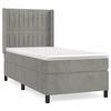 Maison Exclusive - Sommier à lattes de lit et matelas Gris clair 90x200 cm Velours