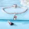 Copper Santa Claus Sled Bead Charms Christmas Penguin Charm Bead Charms Compatible With Authentic Bracelets for Women Diy Jewellery Fine Gifts Accesso