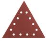 Velcro sandpaper K180, triangular with 12 holes, 5 pcs for sander 59G264
