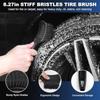 Car Cleaning Kit 7-piece Wheel Brush Gray Tire Brush Tortoise Pattern Sponge Brush