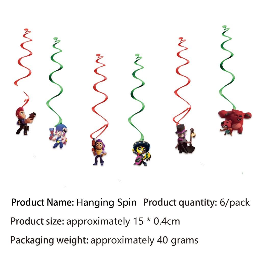 Brawl Stars Game Themed Birthday Party Tableware Paper Cups Plates Napkins Tablecloth Banner Birthday Gift Party Supplies