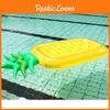 Stor Ananas Uppblåsbar Flytbädd För Utomhuspool Gul Och Röd Miljövänligt PVC-material 180*80*20cm