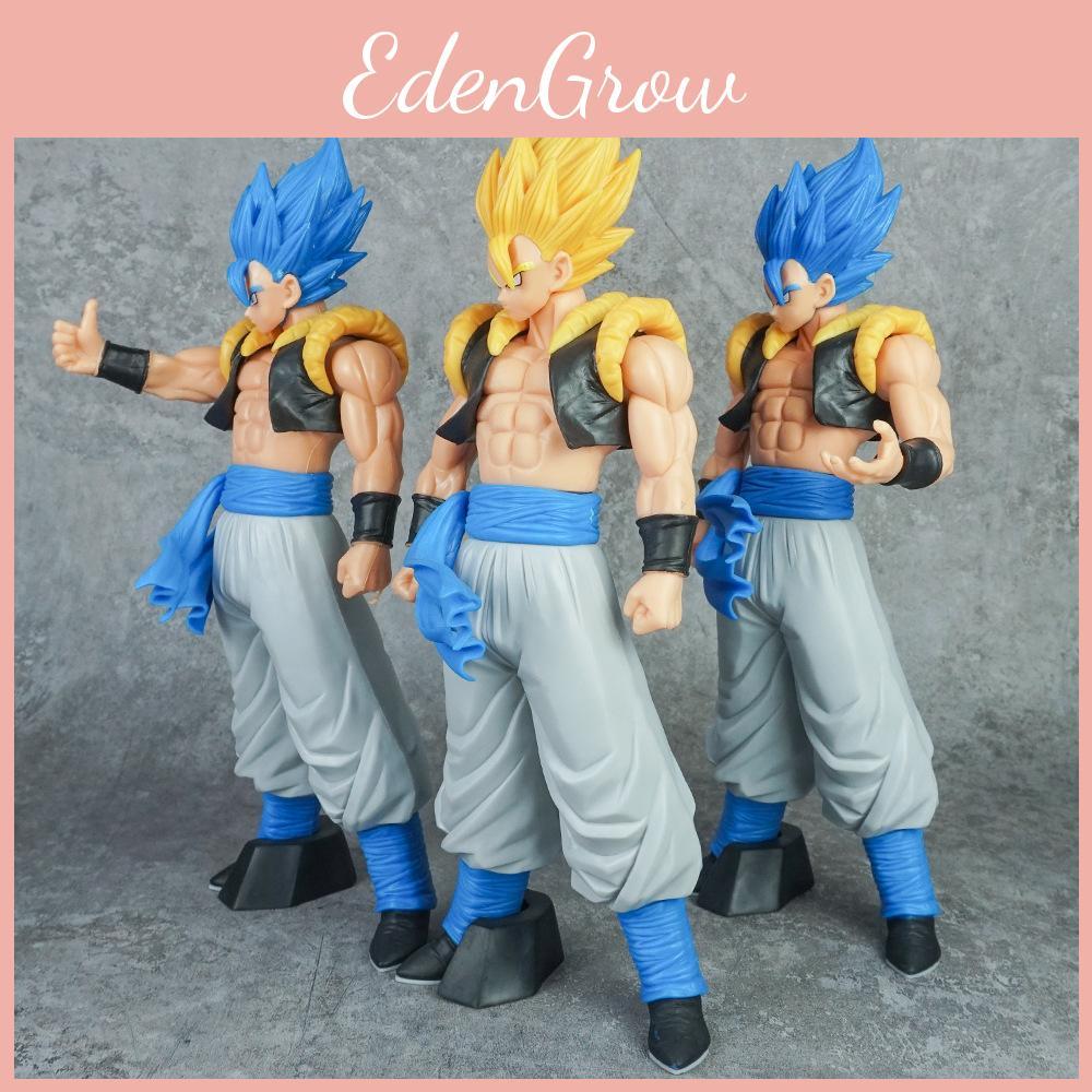 Gogeta Ball Dragon Yellow And Blue Hair Raise Hand Thumbs Up Posture Model