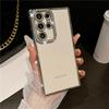 For Samsung Galaxy S25 Ultra Luxury Plating Flash Diamond Frame Transparent Phone Case For Samsung S22 S23 S24 S25 Plus Cover