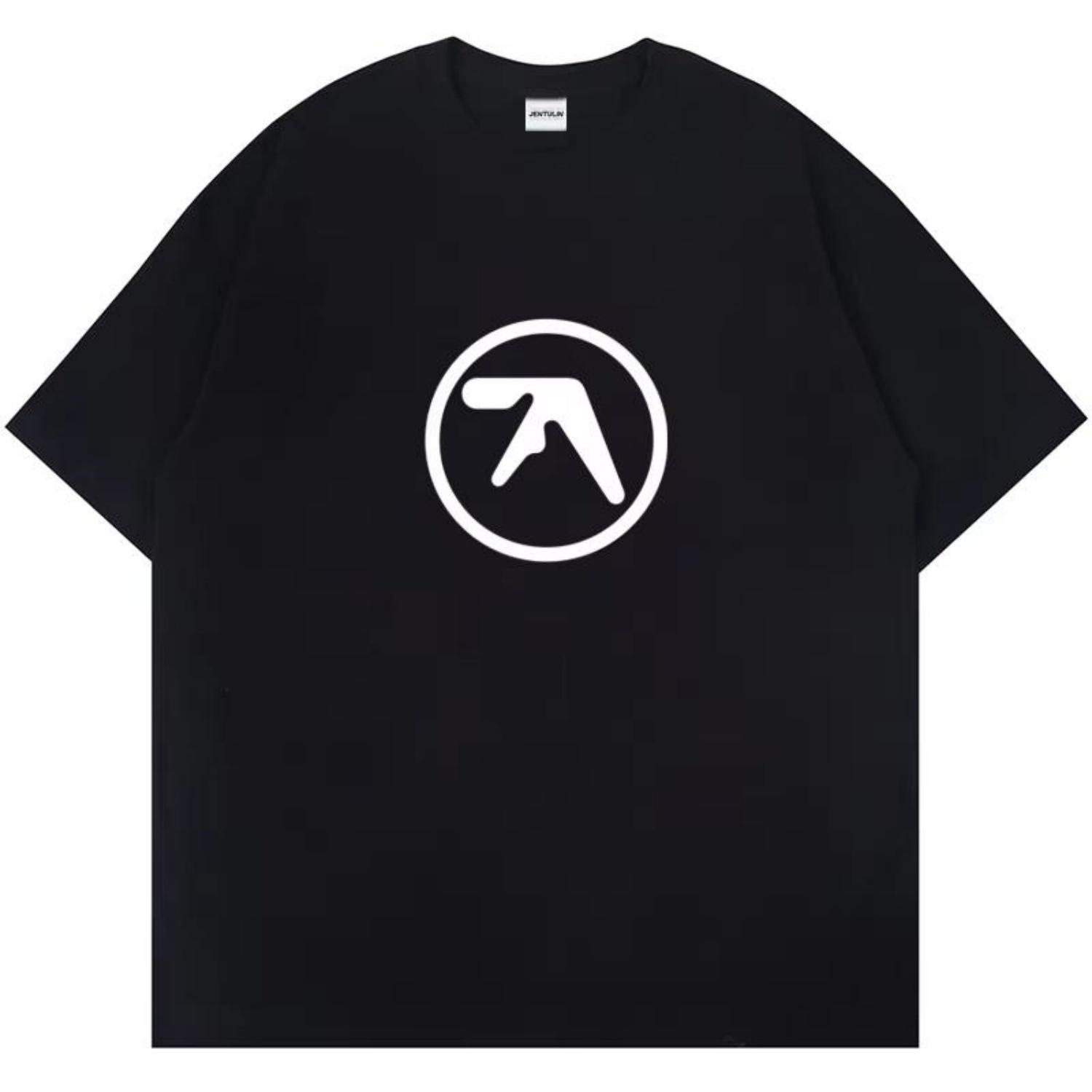 

Футболка с принтом «Punk Aphex Twin», свободный размер, хип-хоп, мужская уличная одежда, футболка Harajuku, готический летний топ с коротким рукавом, хлопковая одежда Y2k S чёрный