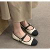 Fashion New Style Women Flat Shoes Fashionable and Versatile Square Toe French Mary Jane Shoes Women Summer Soft Soled Beanie Shoes