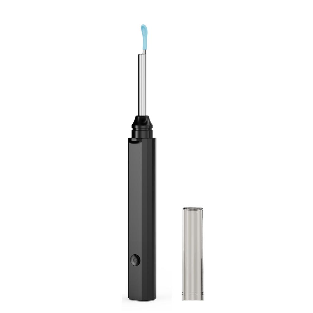 LED Lighted Ear Pick Spoon Ear Wax Cleaner with Soft Silicone Tip Rechargeable Electric Ear Pick for Family Check Ear